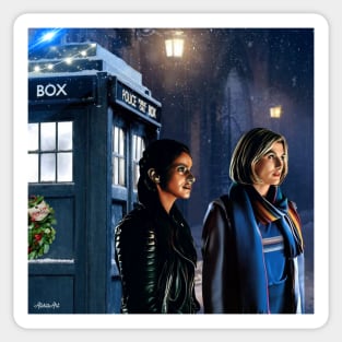 Thasmin Christmas/ 13th doctor Sticker